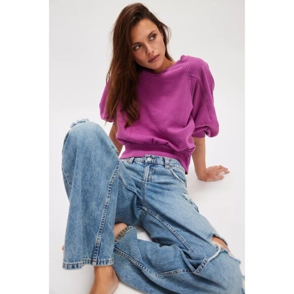 Free People Blue Flare Jeans